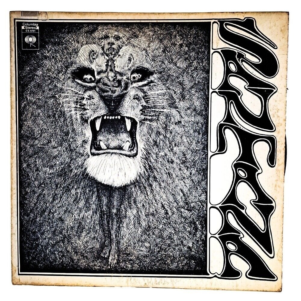 Santana Self Titled Vinyl LP Record 12 Inch Black White Lion‎ CS 9781 1969 Rock